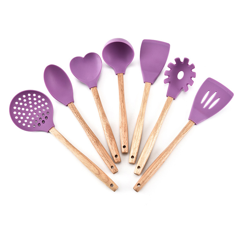 High Quality 6pcs Spoon Non-Stick Kitchen Cooking Utensils set Silicone Kitchenware